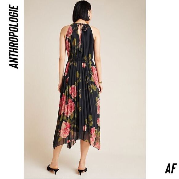 ANTHROPOLOGIE EMELINE FLORAL MAXI DRESS NEW MEDIUM - Picture 5 of 7